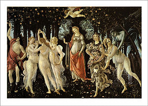 Cartolina-scheda. La Primavera