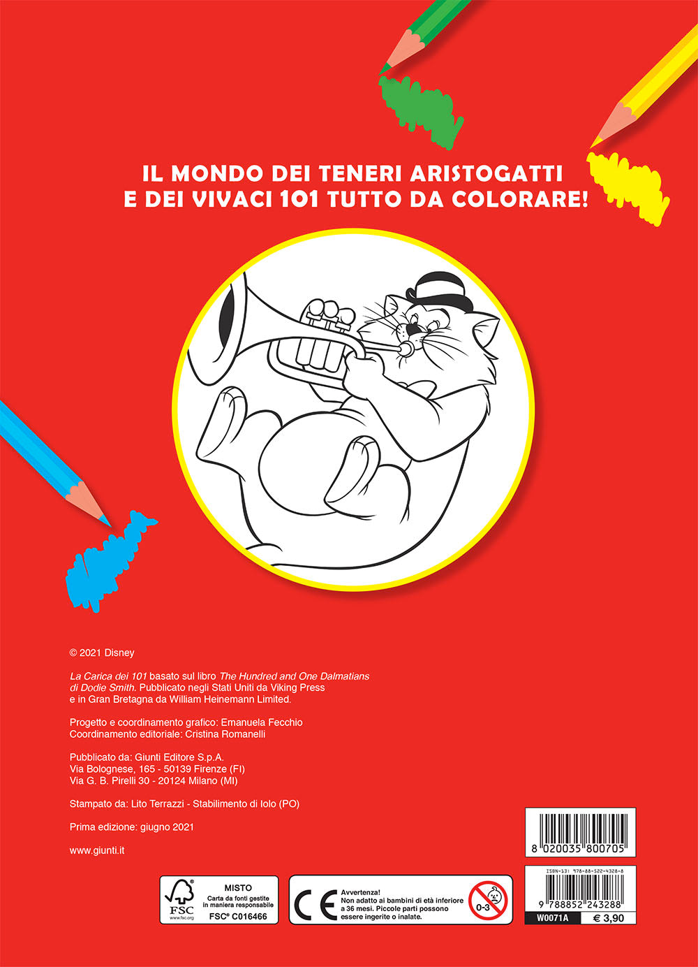 Primo album da colorare Disney Classics . I miei cuccioli