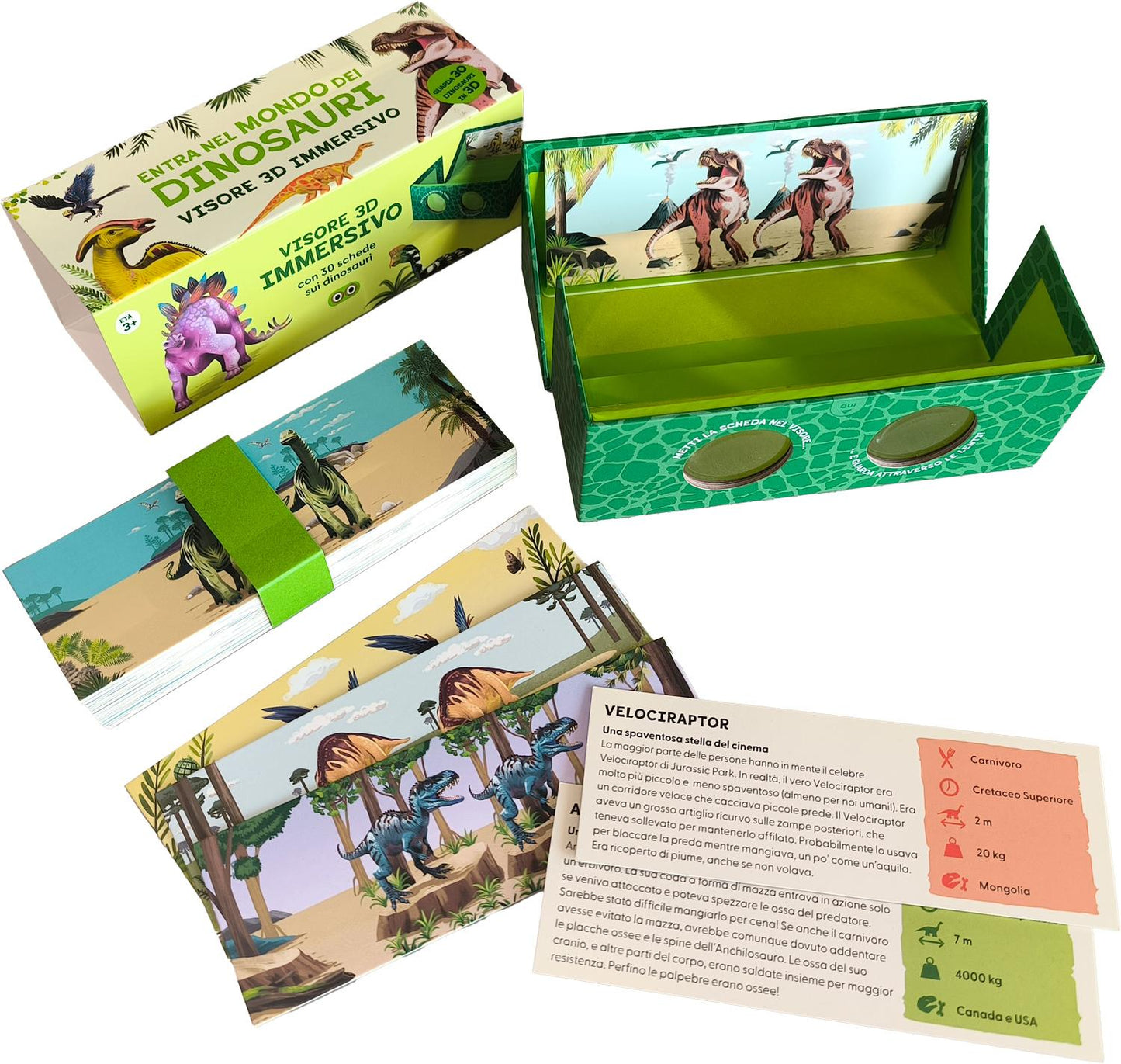 Entra nel mondo dei dinosauri. Scopri i libri scatola che diventano visori 3D super immersivi!