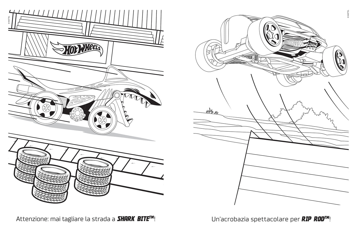 Hot Wheels. Il mio album pastello. Gare a colori