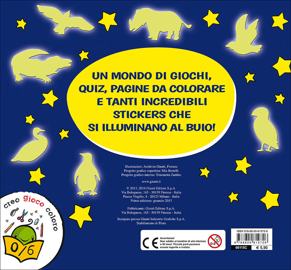 Un mondo di Giochi e Colori. Con stickers fluorescenti