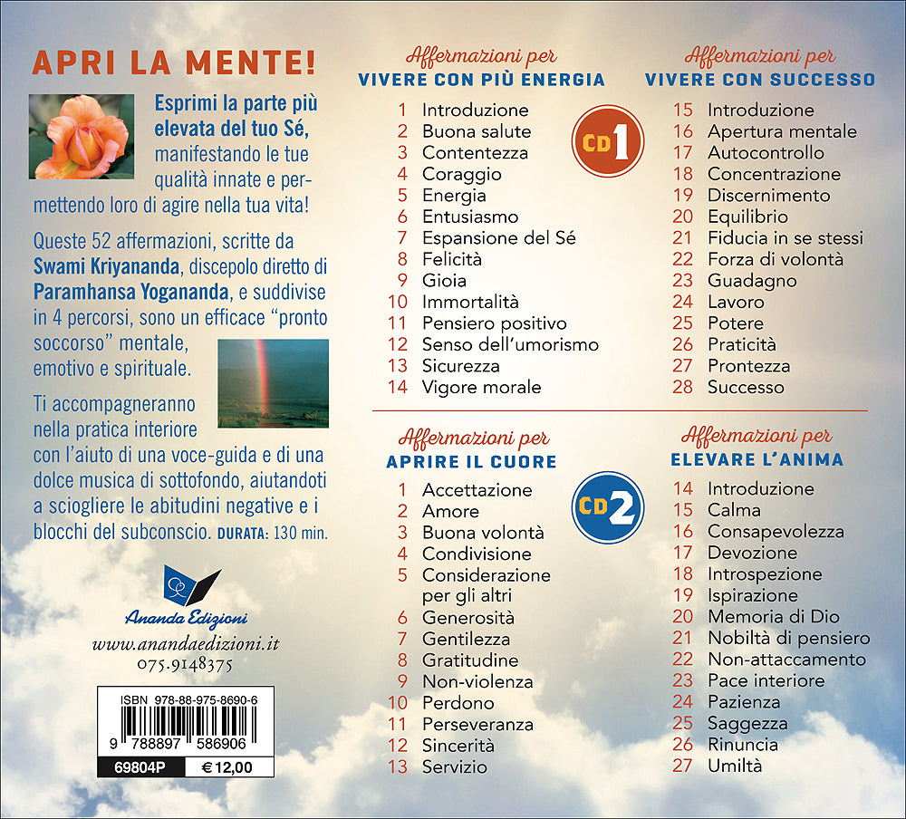 Affermazioni per l'autoguarigione - CD. 52 frasi e preghiere per guarire la tua vita
