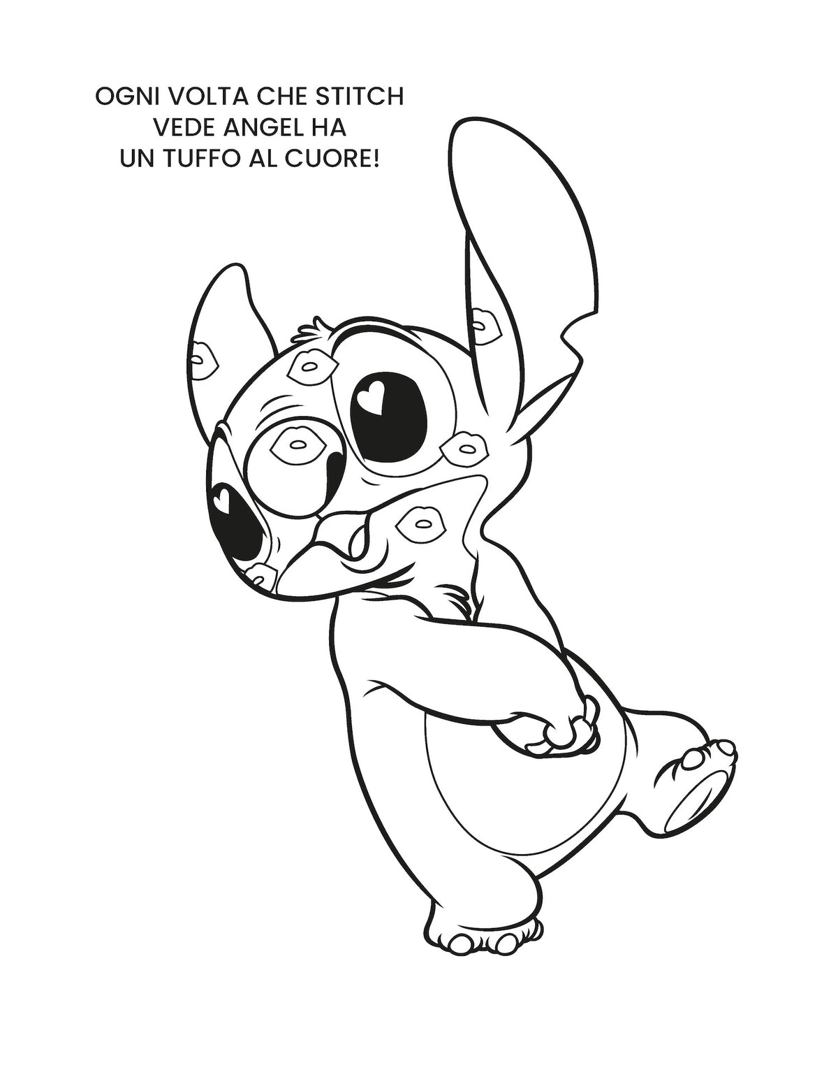 Stitch Mini Staccattacca e colora. Più di 60 adesivi