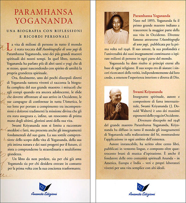 Paramhansa Yogananda. Una biografia. Con riflessioni e ricordi personali