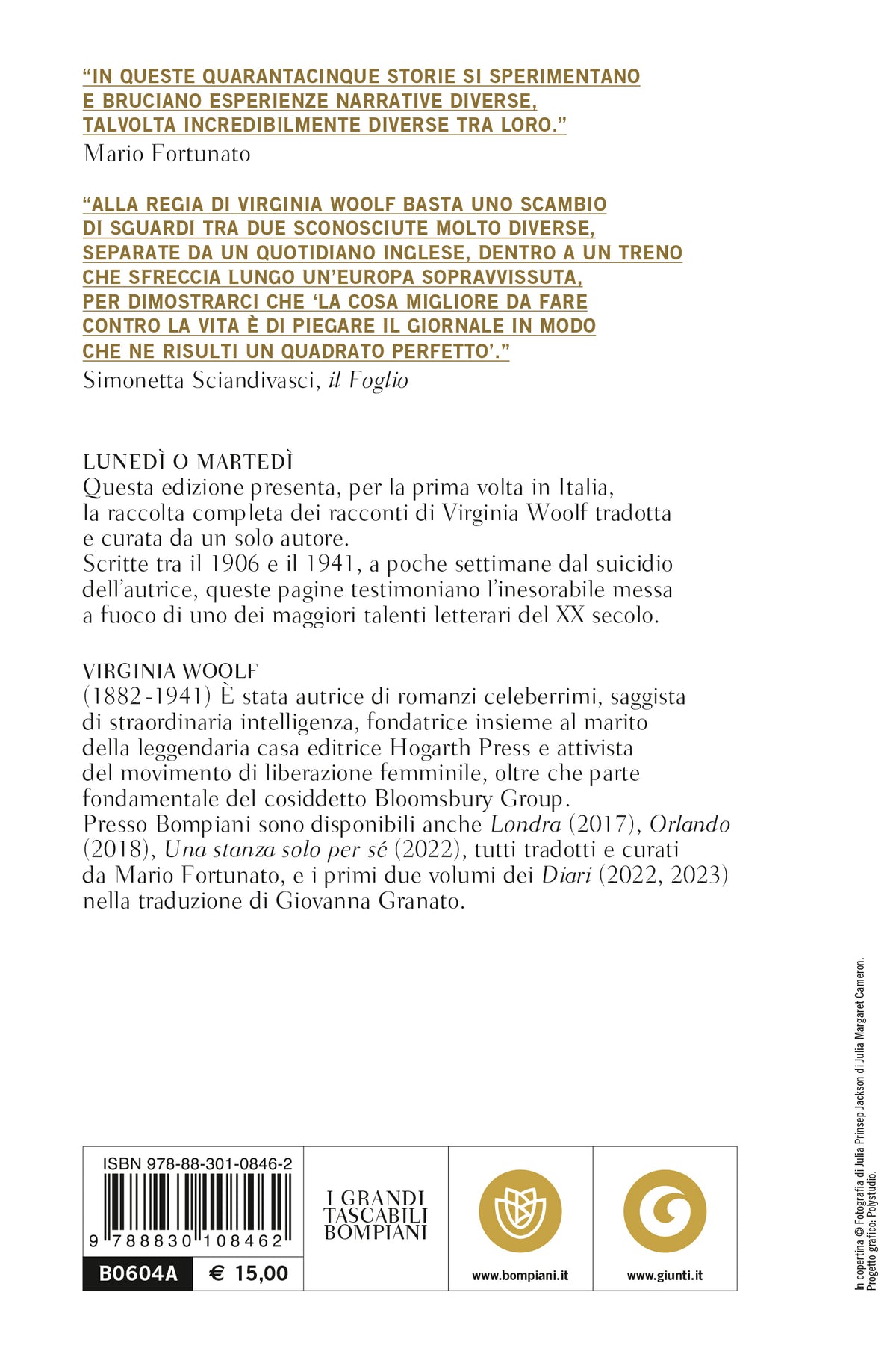 Lunedì o martedì. Tutti i racconti