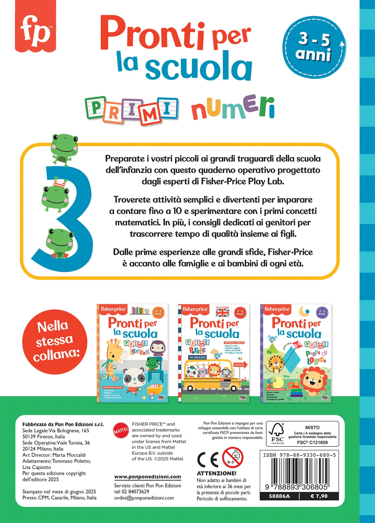 Pronti per la scuola. Primi numeri. Fisher Price