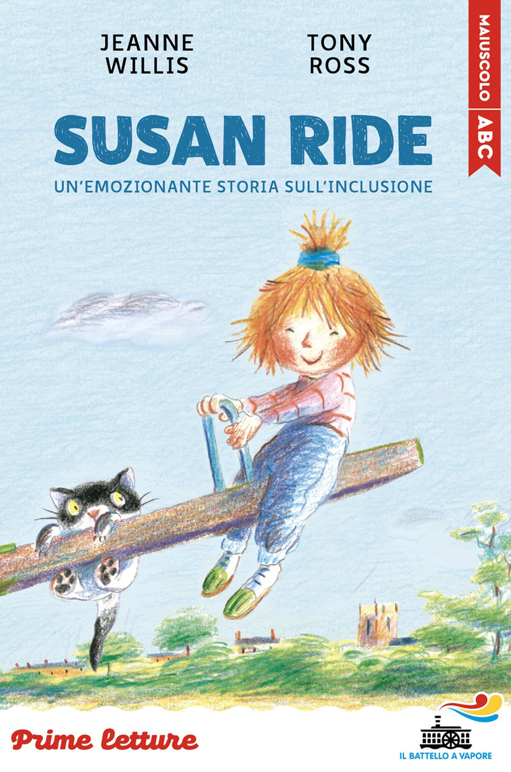 Susan ride. Stampatello maiuscolo con leggibilità facilitata