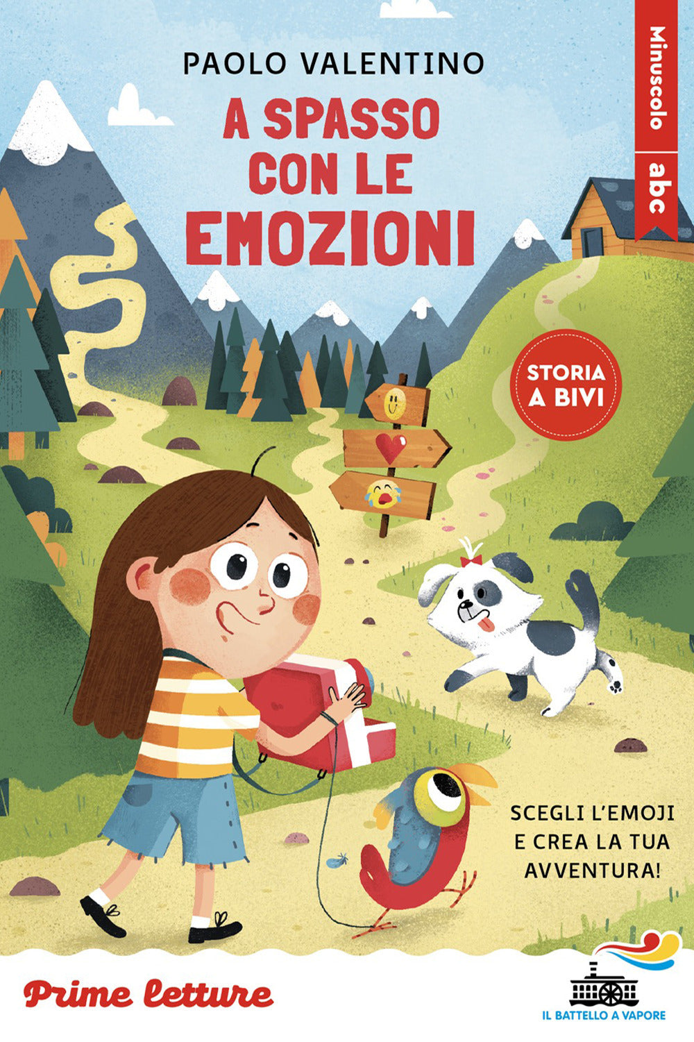 A spasso con le emozioni. Scegli l'emoji e crea la tua avventura! Stampatello minuscolo a leggibilità facilitata