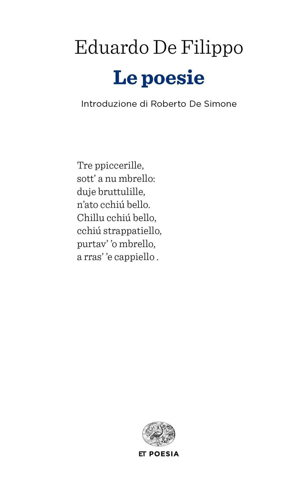 Le poesie.