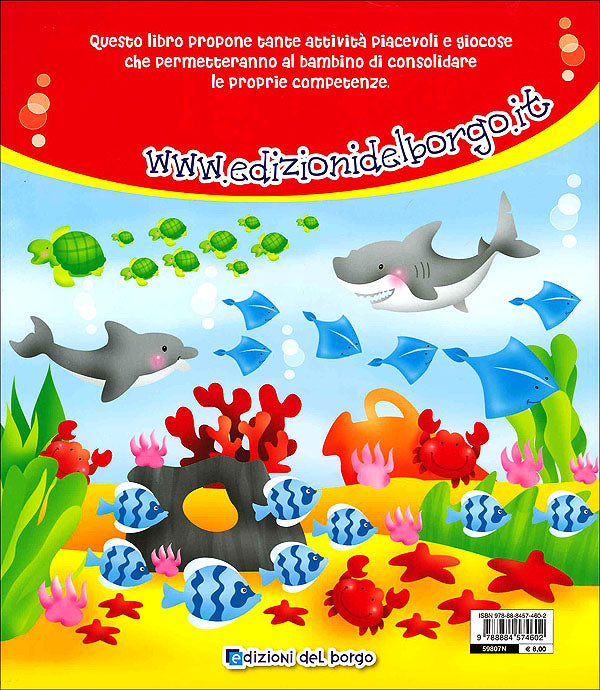 Glu Glu - Gioco e imparo in vacanza 5/6 anni. Lettere e numeri - Con tanti adesivi