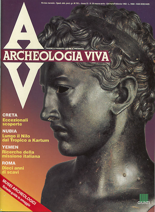 Archeologia Viva n. 26 - gennaio/febbraio 1992. Rivista bimestrale