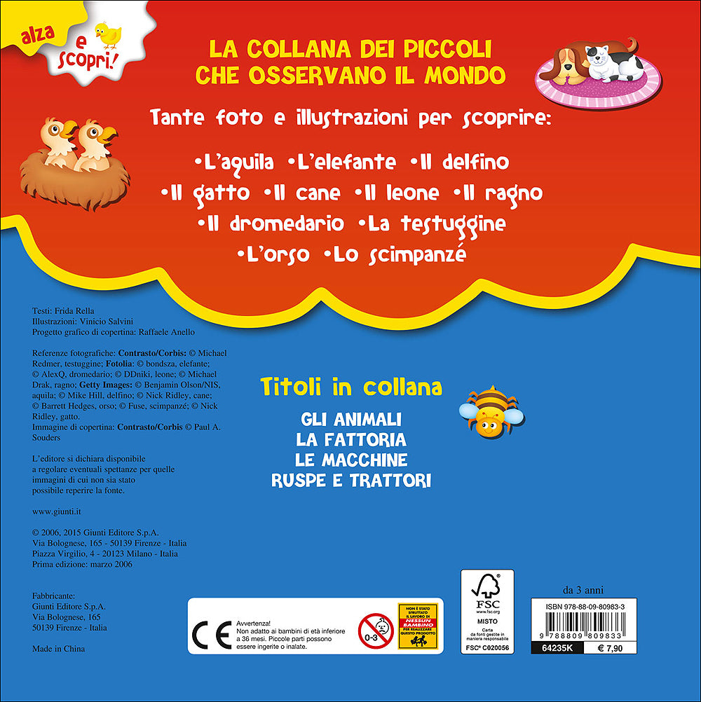 Gli Animali. Con finestrelle giganti