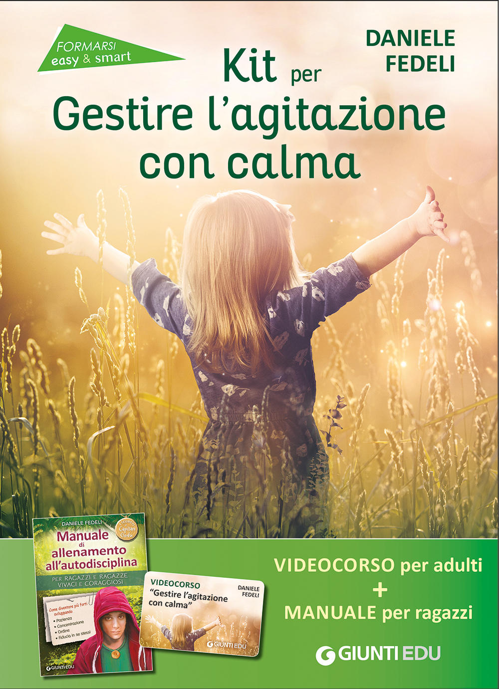 Kit per gestire l'agitazione con calma . 1 Videocorso per l'adulto + 1 Manuale per il ragazzo