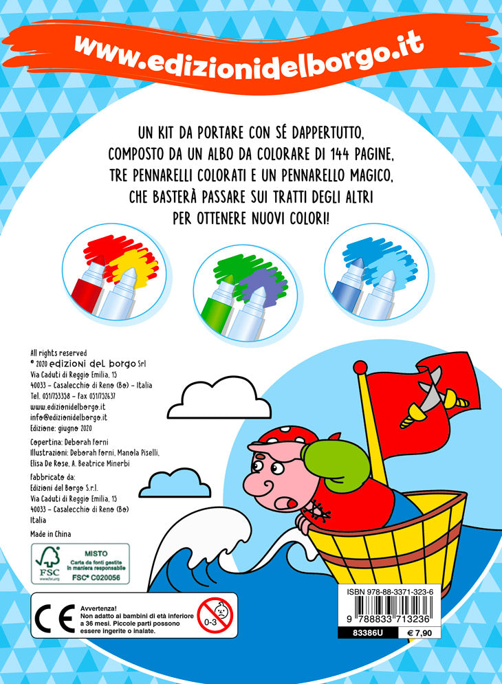 I bambini colorano con i pennarelli magici