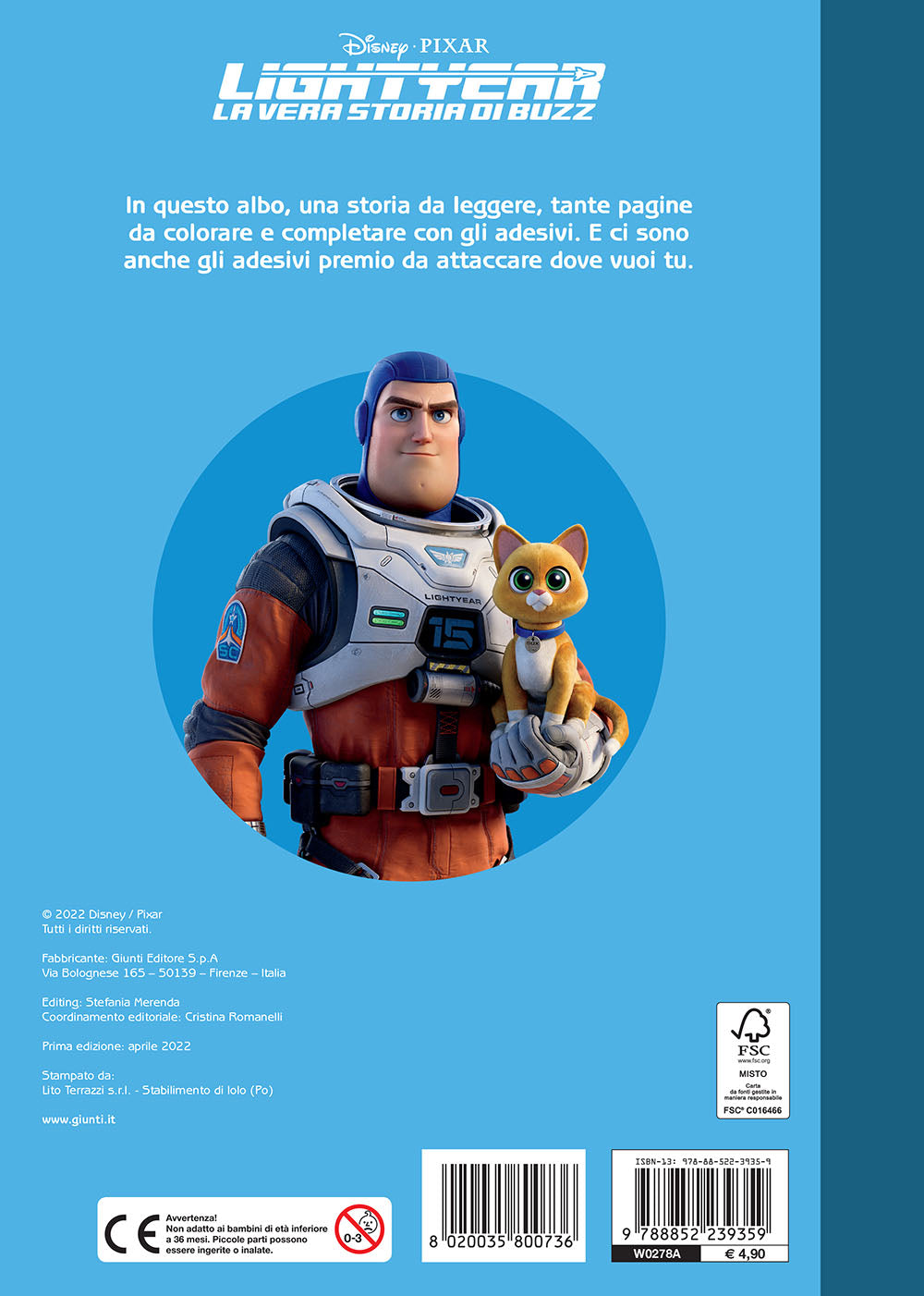 Lightyear. La vera storia di Buzz - Staccattacca&Colora