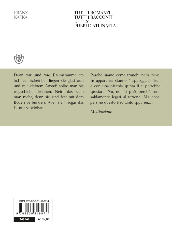 Tutti i romanzi. Tutti i racconti e i testi pubblicati in vita