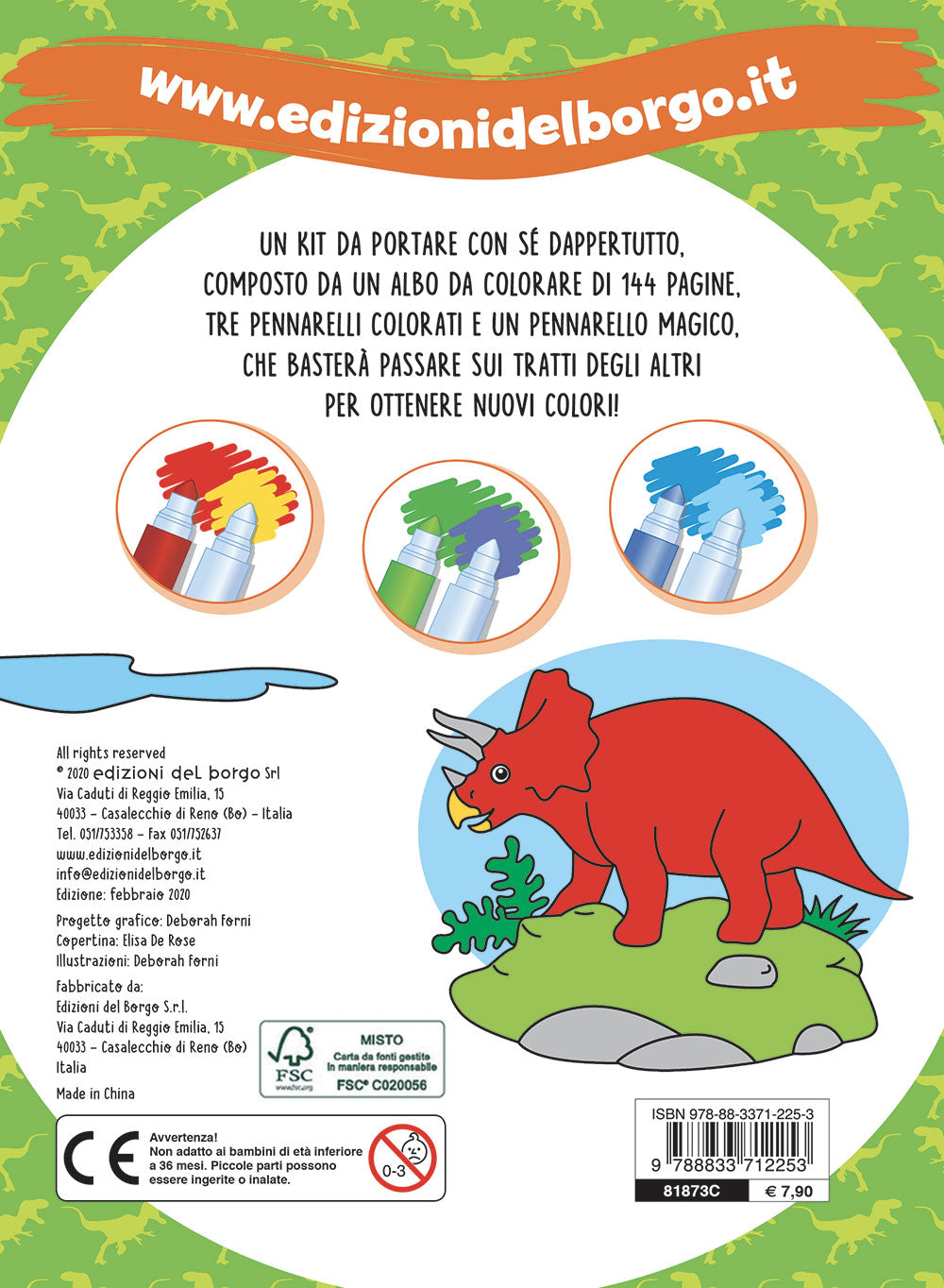 Colora i dinosauri con i pennarelli magici