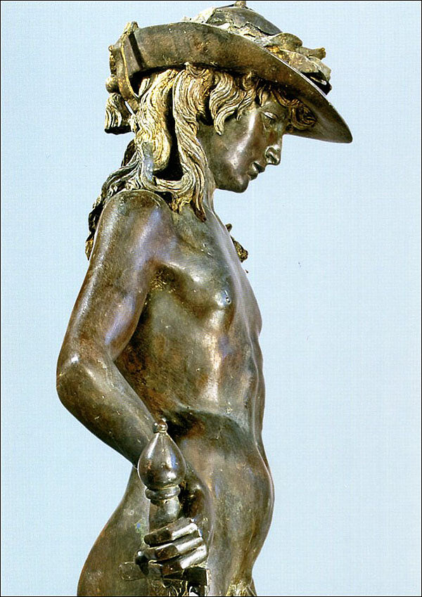 Cartolina. David, particolare (1435-1440 ca.). dopo il restauro 2008