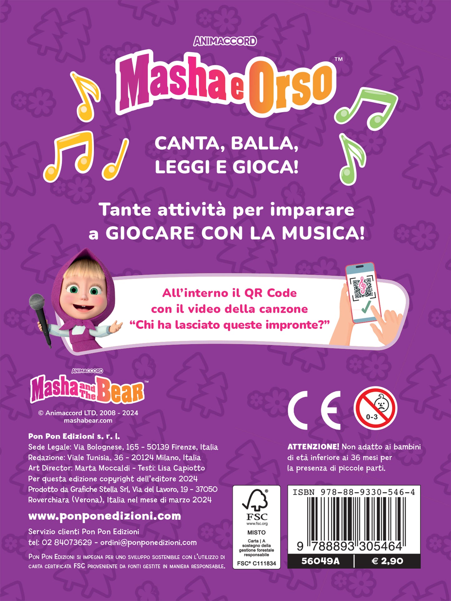 Canta con Masha. Chi ha lasciato queste impronte?