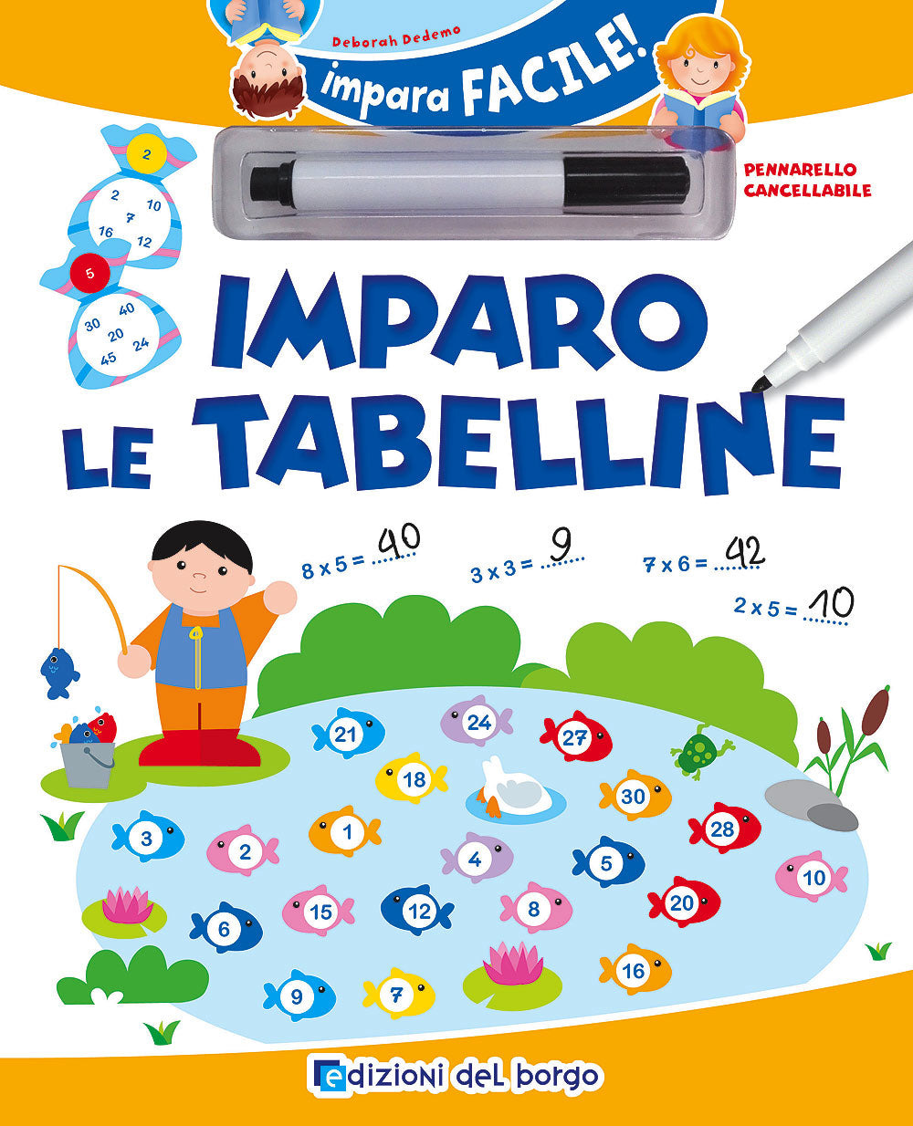 Imparo le tabelline. Con pennarello con inchiostro a base d'acqua