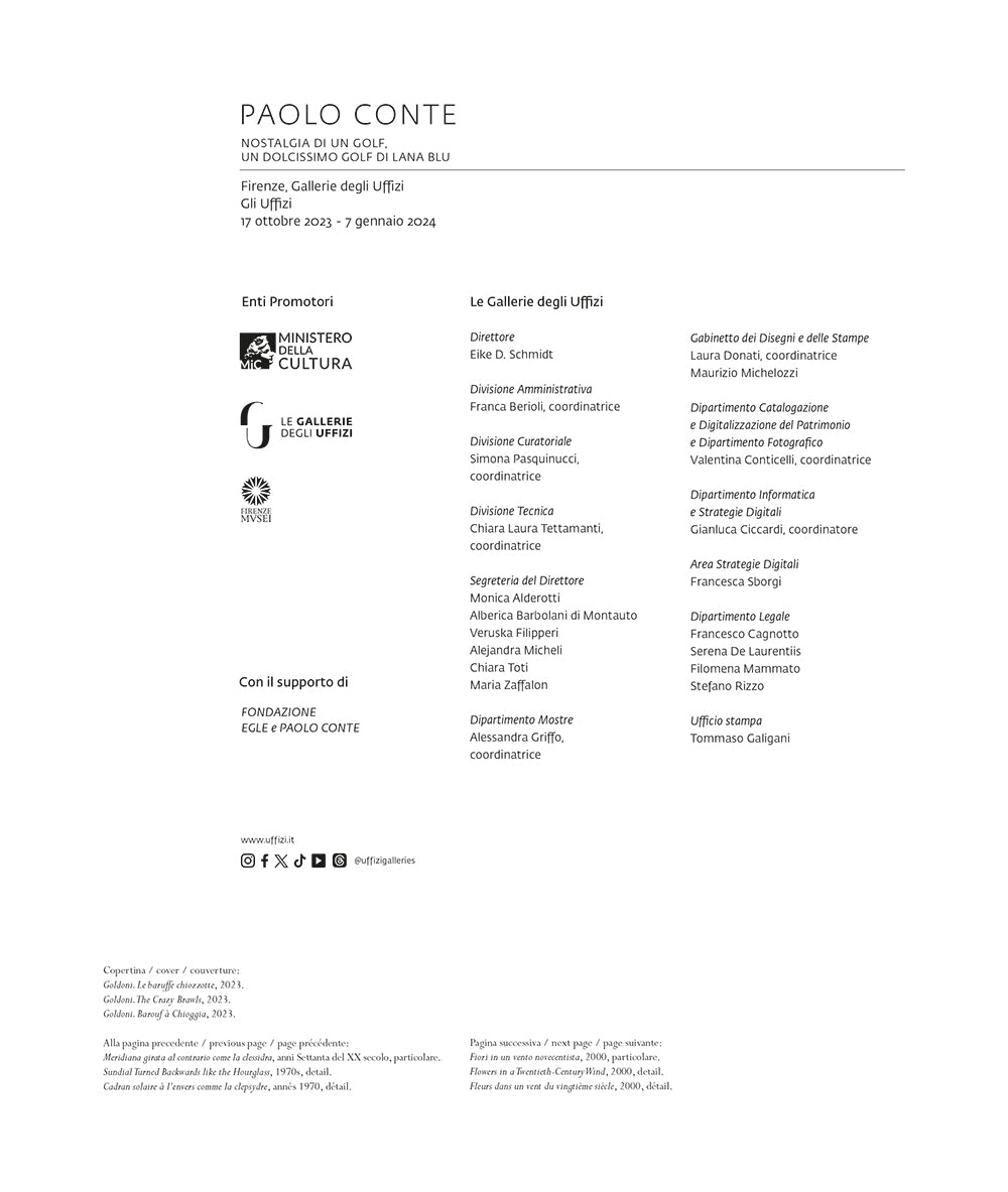Paolo Conte. Nostalgia di un golf, Un dolcissimo golf di lana blu