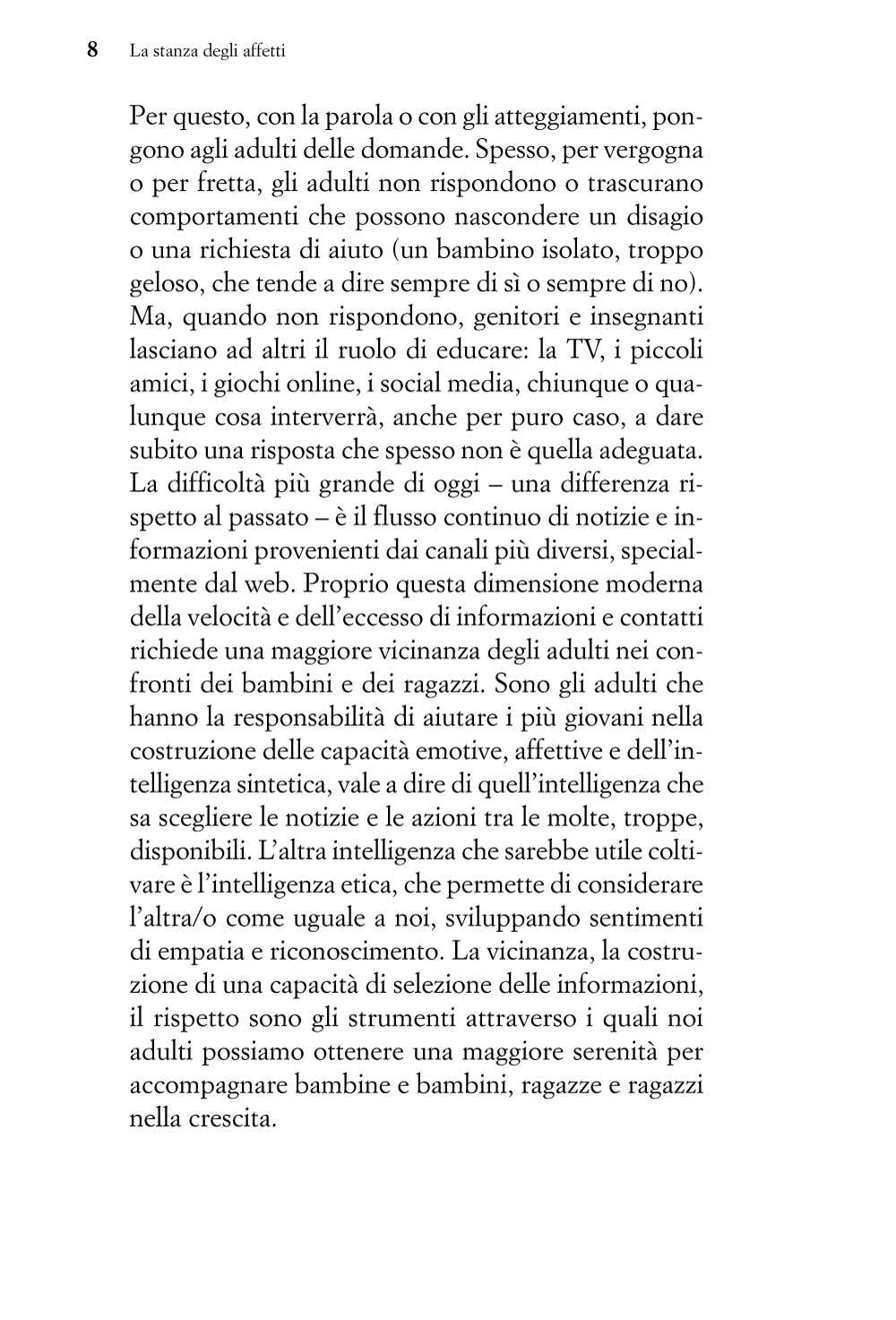 La stanza degli affetti. L'educazione affettiva, emotiva e sessuale dei bambini e degli adolescenti