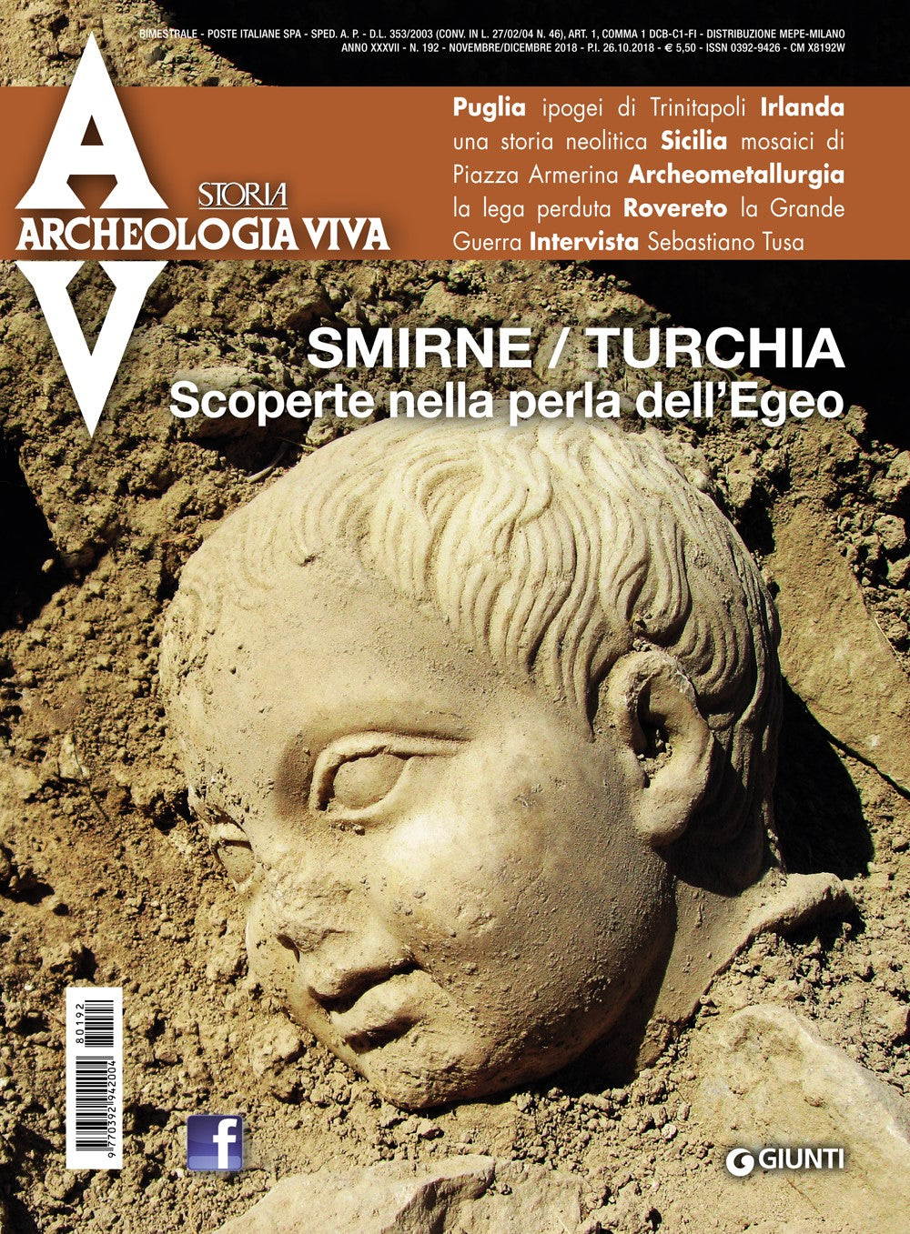 Archeologia Viva n. 192 - novembre/dicembre 2018. Rivista bimestrale