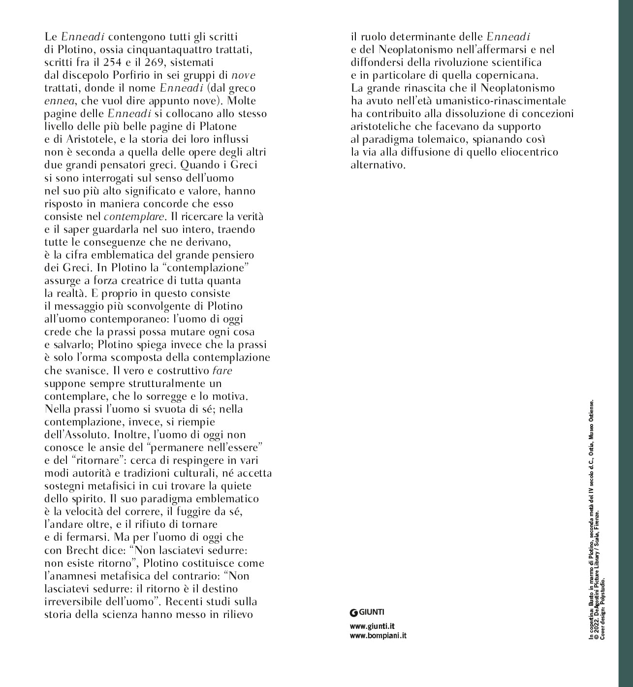 Enneadi. Testo greco a fronte