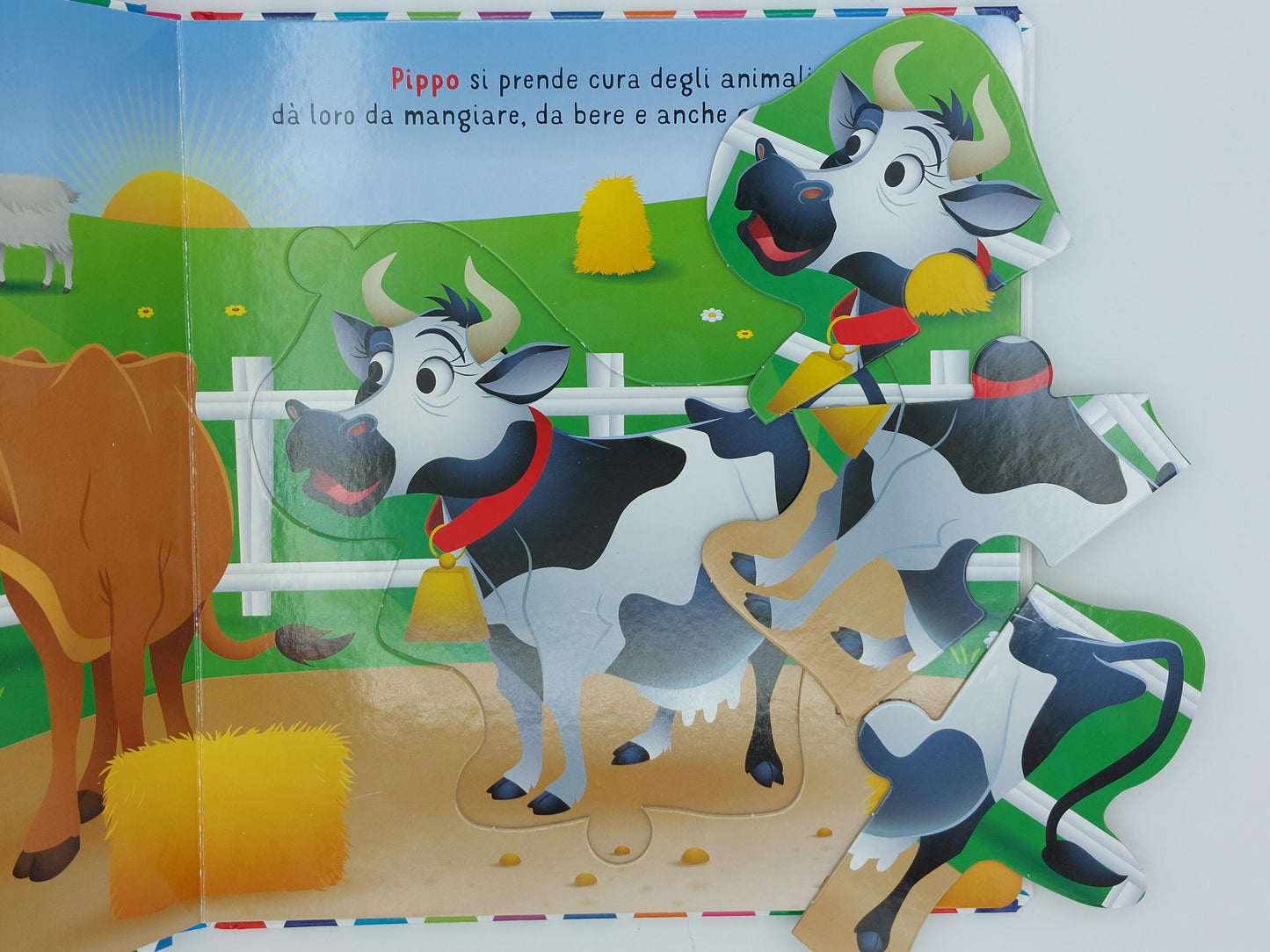 Libro Maxi Puzzle Animali della fattoria. Gioca e conosci i loro mondi
