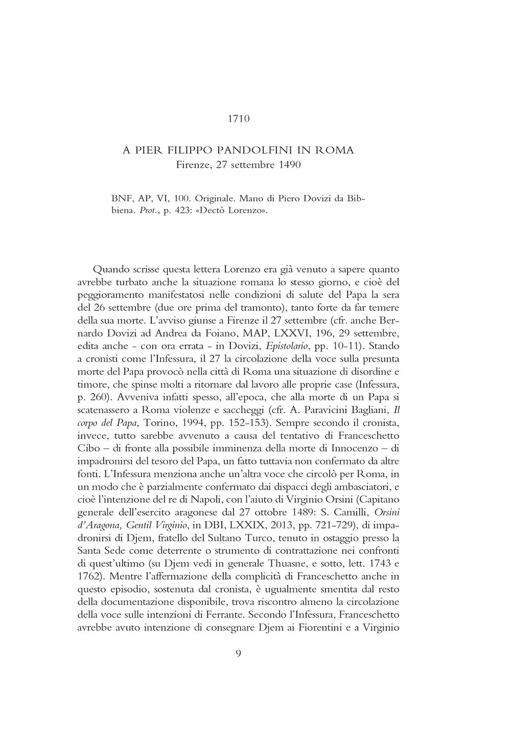 Lettere XVIII (Settembre 1490 - Aprile 1491)