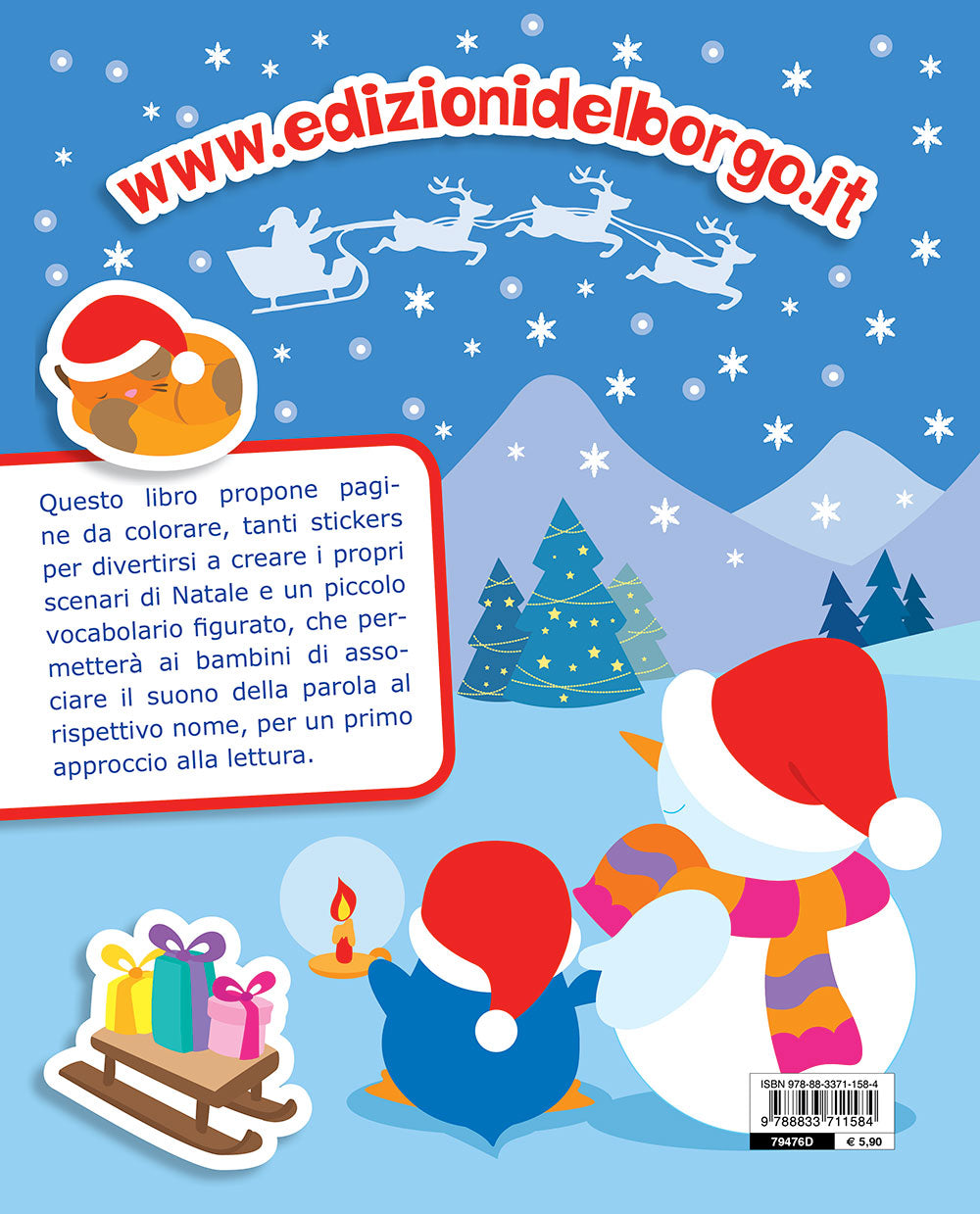 E' Natale. Gioca con gli stickers, colora e impara - Con più di 30 stickers