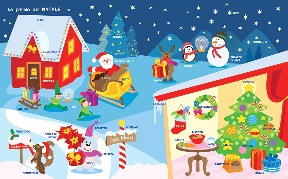 E' Natale. Gioca con gli stickers, colora e impara - Con più di 30 stickers