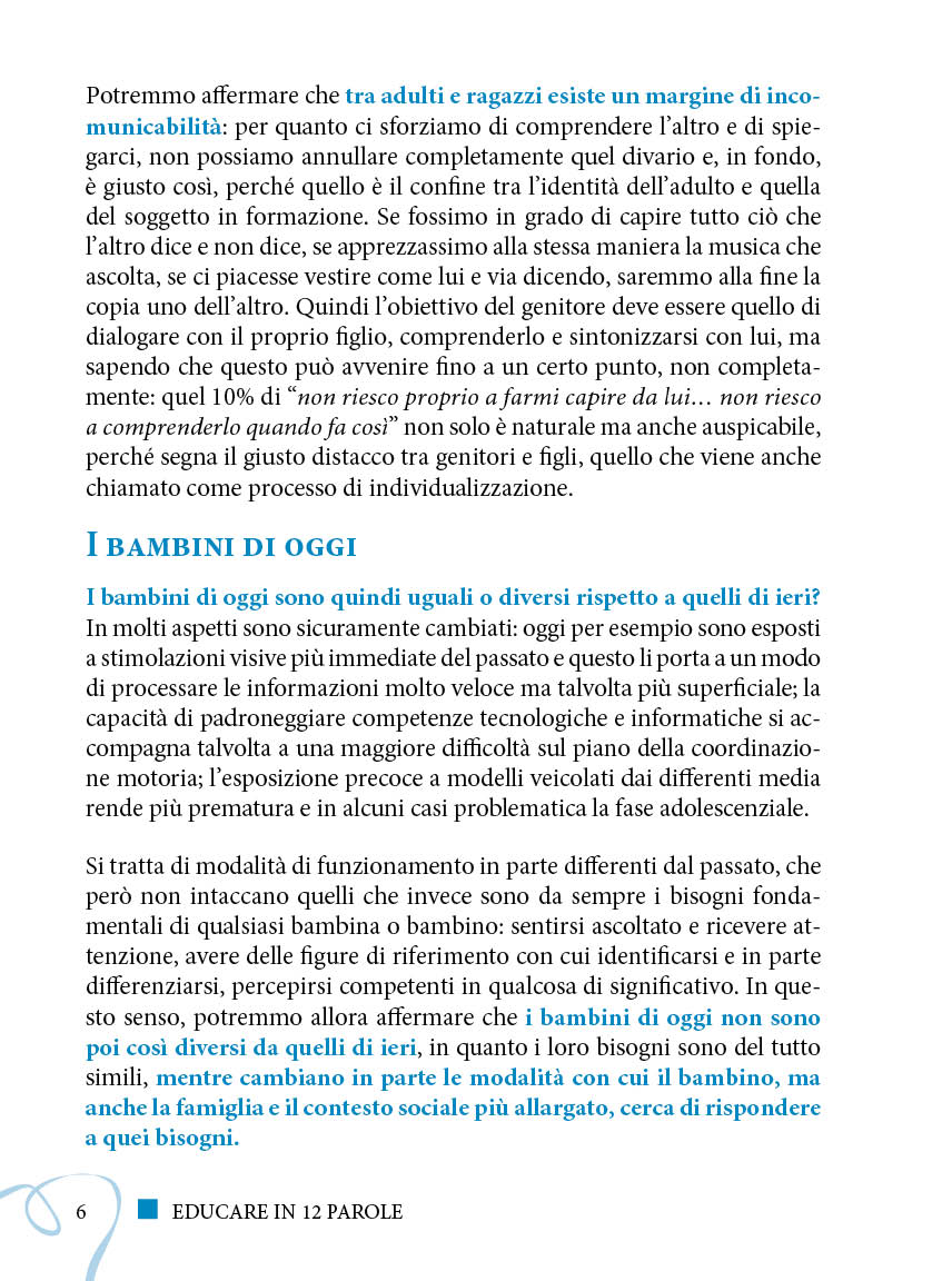 Educare in 12 parole. Come affrontare oggi la complessità della relazione genitori-figli
