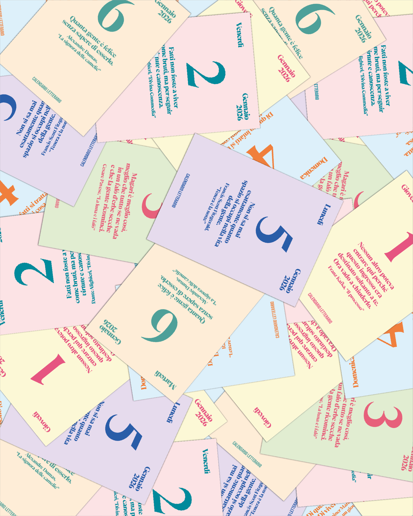 CALENDARIO LETTERARIO 2026