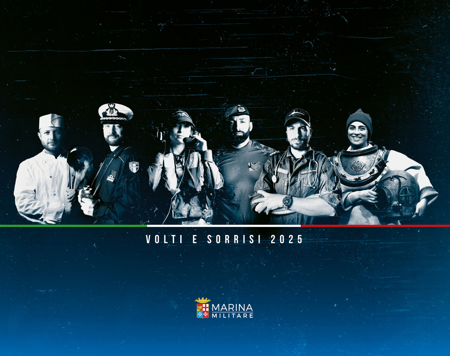 Calendario Marina Militare 2025 - da muro. Volti e sorrisi