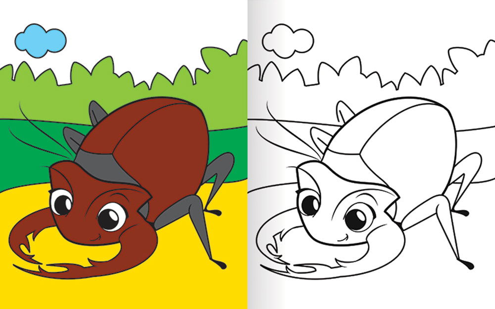 Colorare in 3D Insetti. Tante pagine da colorare - 5 insetti da costruire