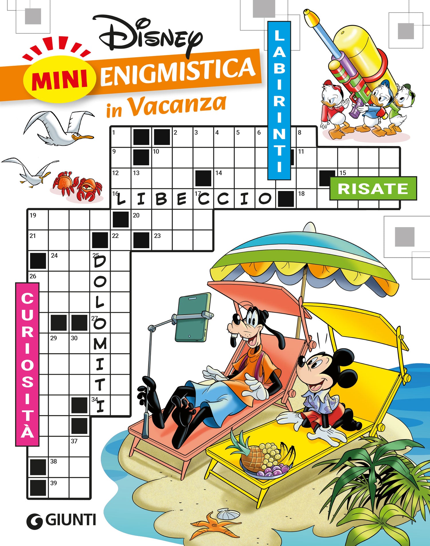 Mini Enigmistica Disney in Vacanza. Curiosità-Labirinti-Risate
