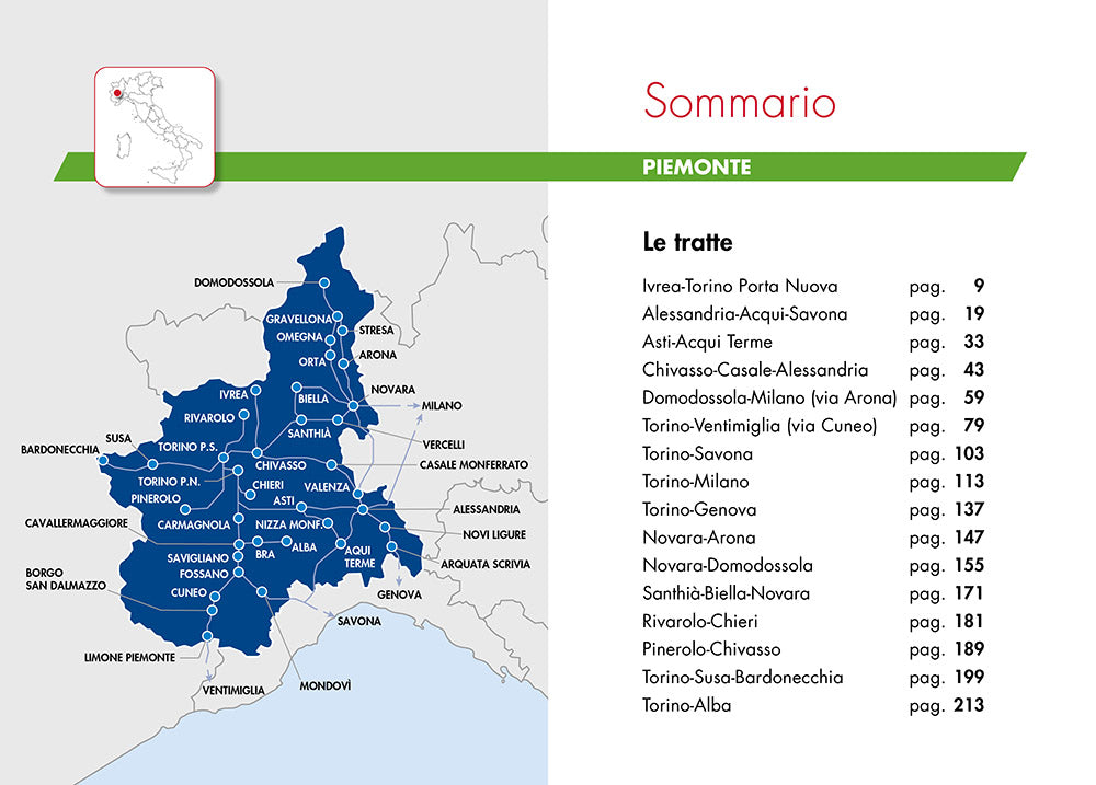 Piemonte in treno. I regionali da vivere