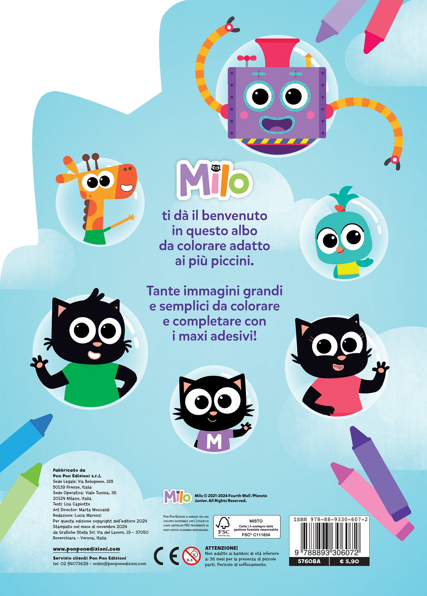 Milo. Il mio primo libro per colorare