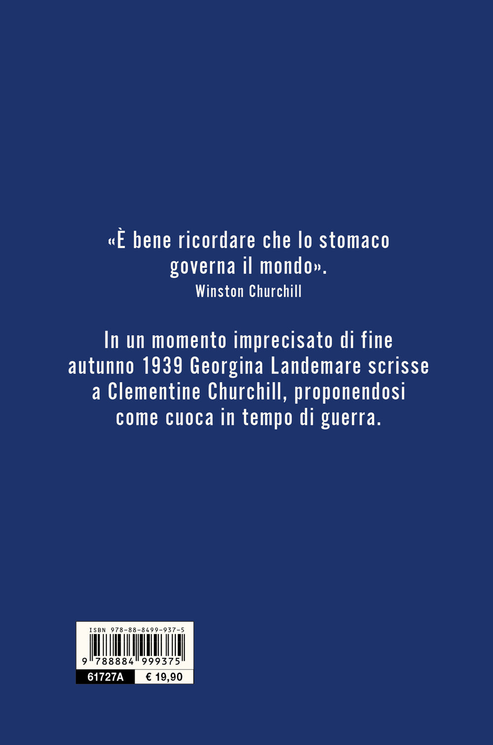 LA CUOCA DI CHURCHILL. UNA VITTORIA IN CUCINA
