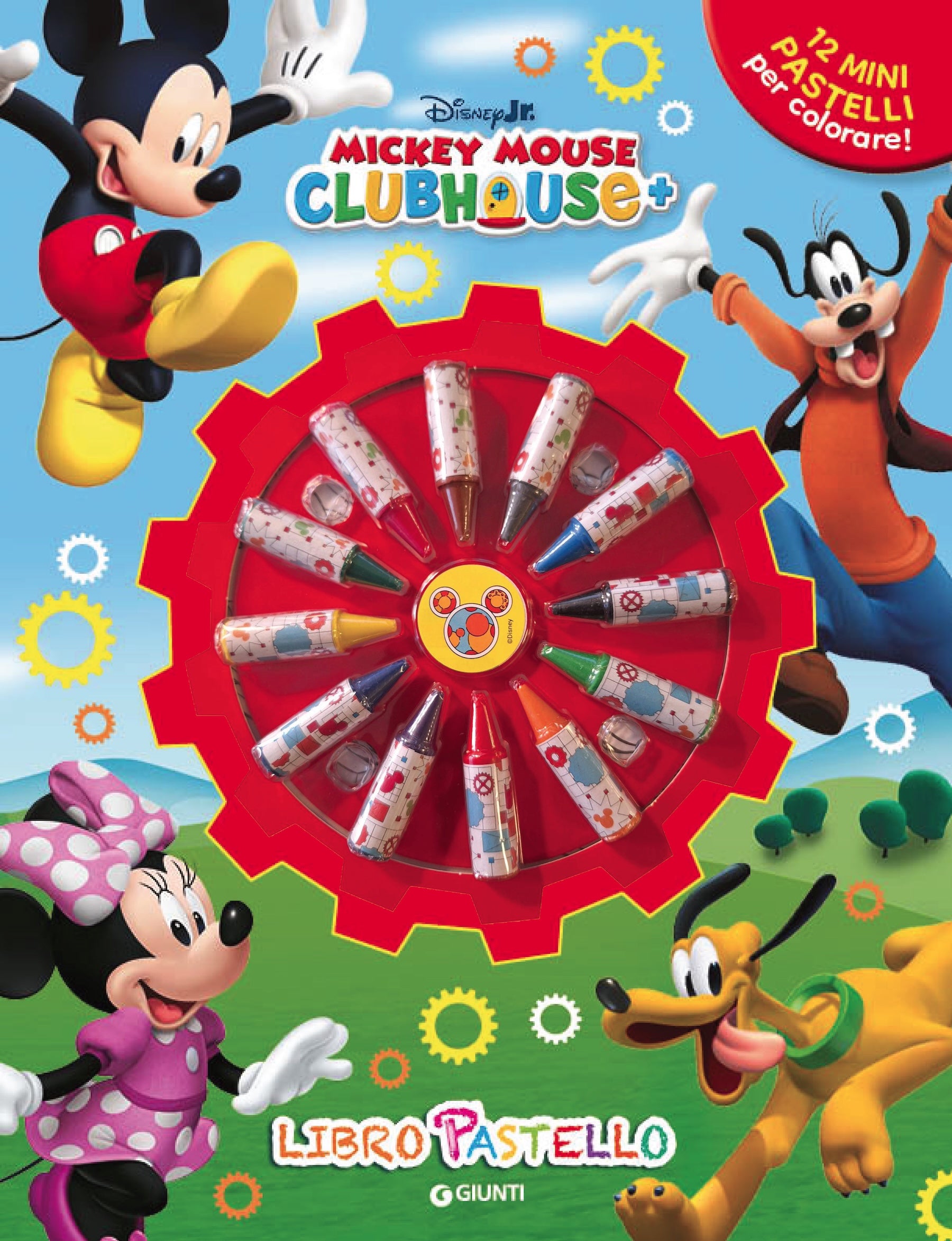 Mickey Mouse Clubhouse Libro Pastello. 12 Mini pastelli per colorare!