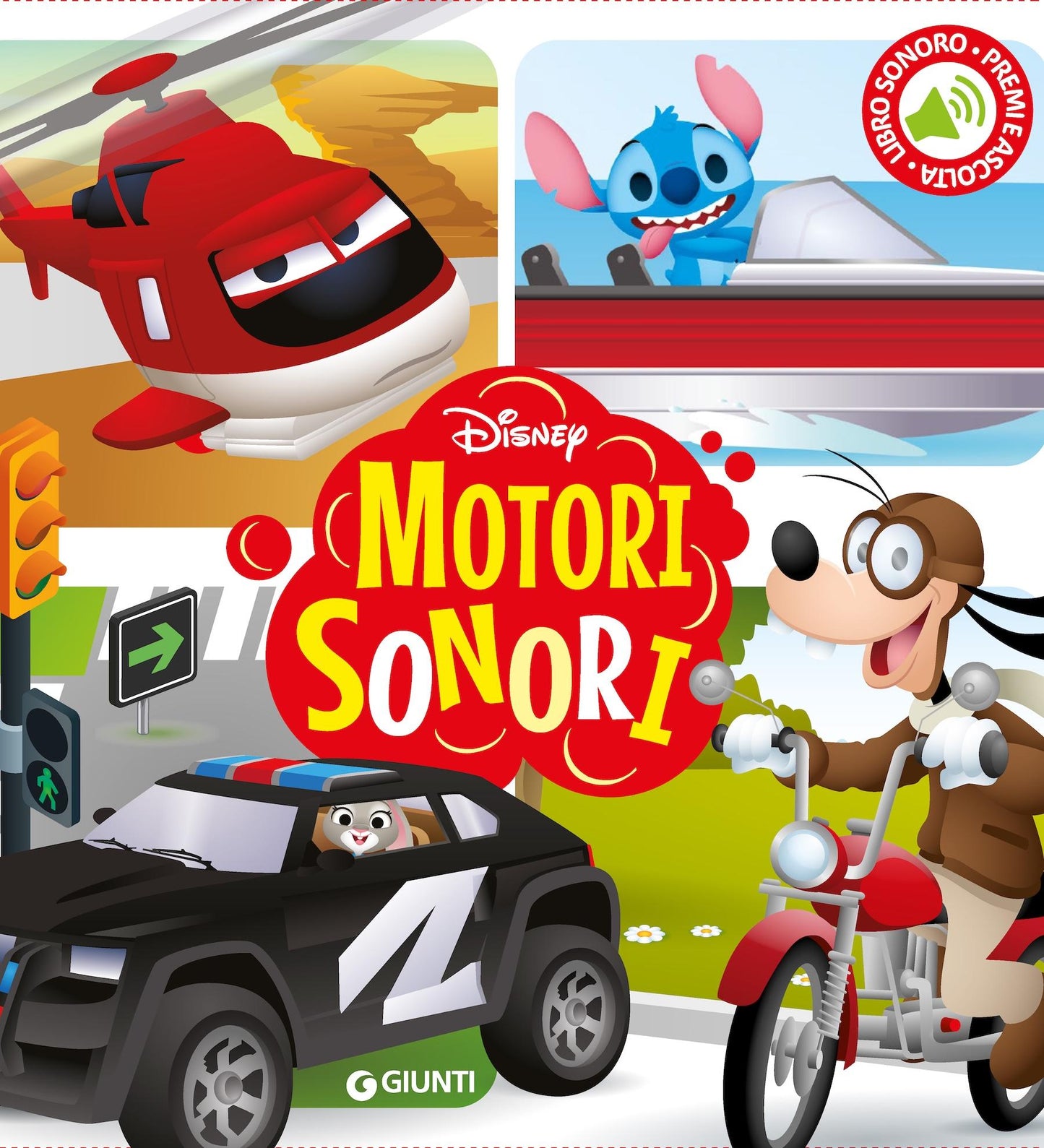 Disney Motori sonori Libro sonoro Premi e ascolta