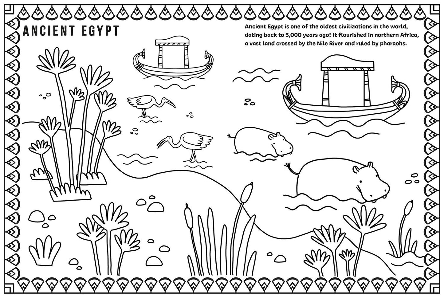 Ancient Worlds. Egypt, Greece, Rome. Coloring Book