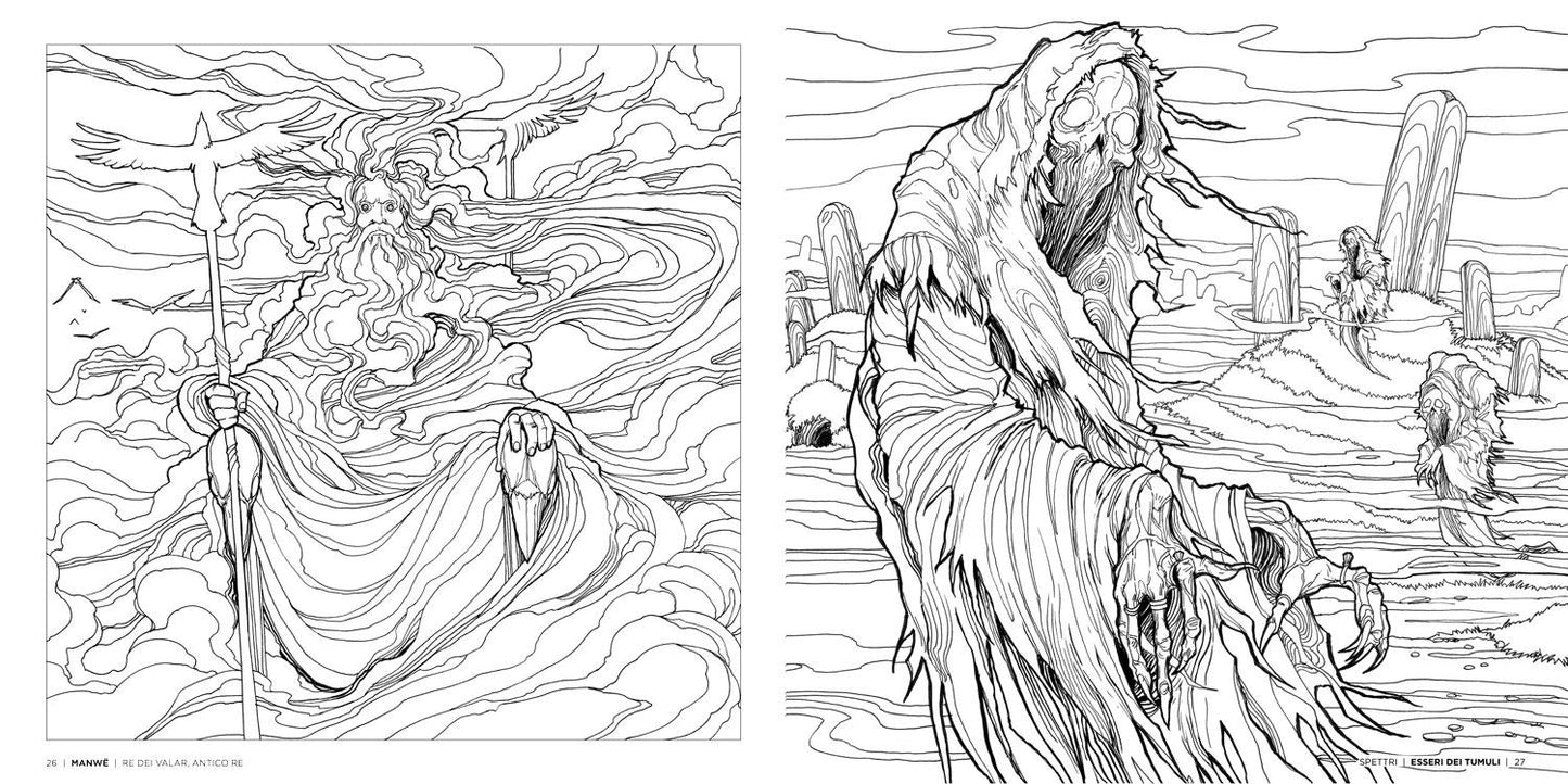 Bestiario di Tolkien. Colouring Book