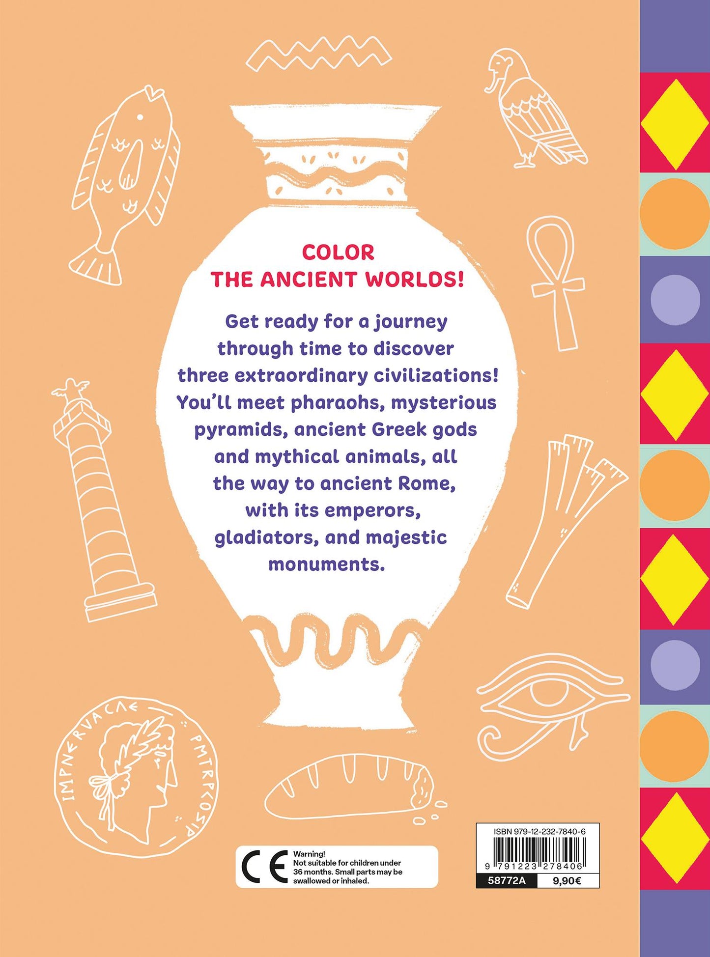 Ancient Worlds. Egypt, Greece, Rome. Coloring Book