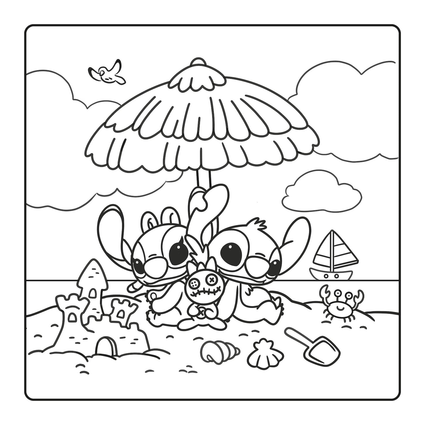 Stitch&Angel Cozy Coloring