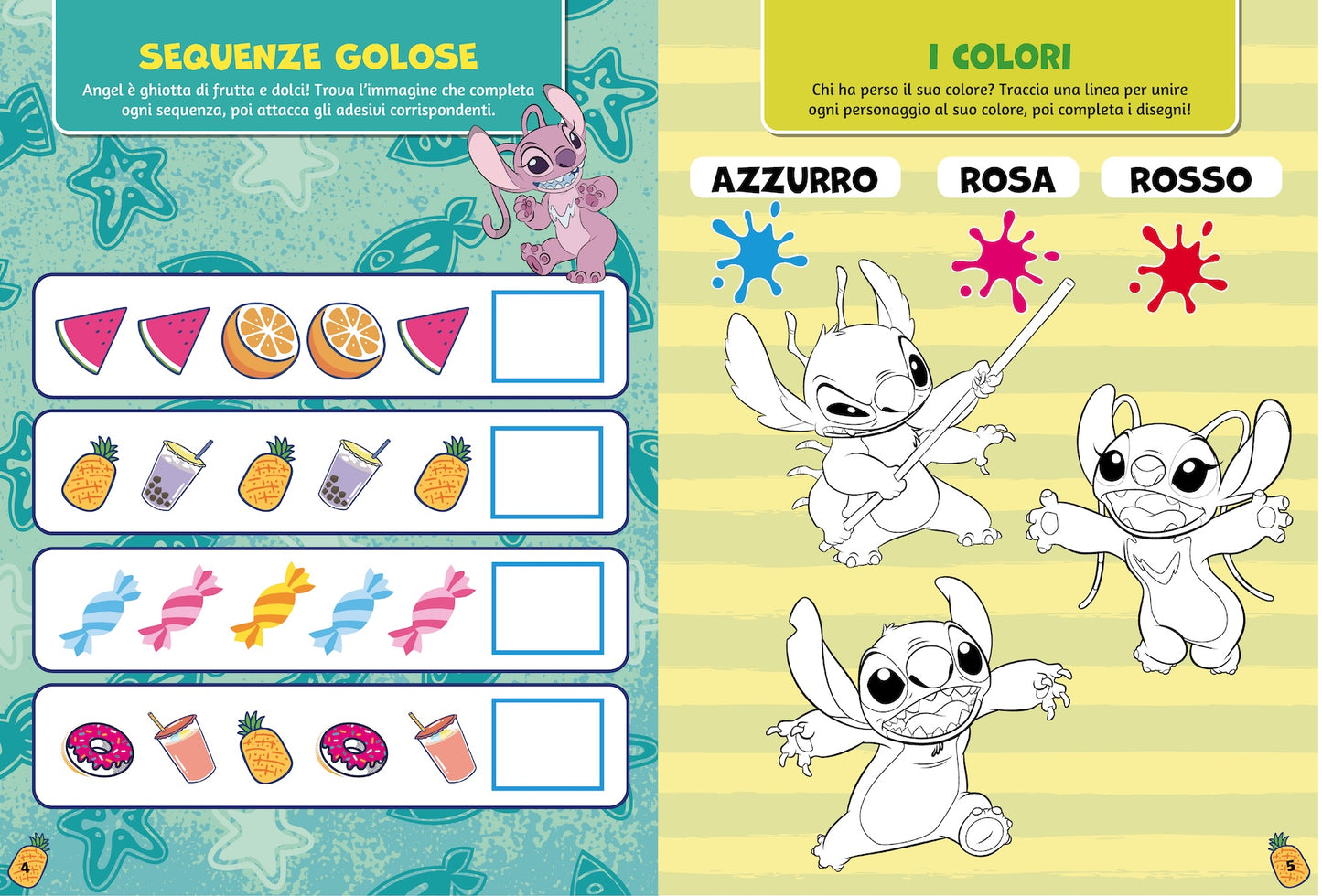 Stitch 500 Sticker con Angel e Stitch