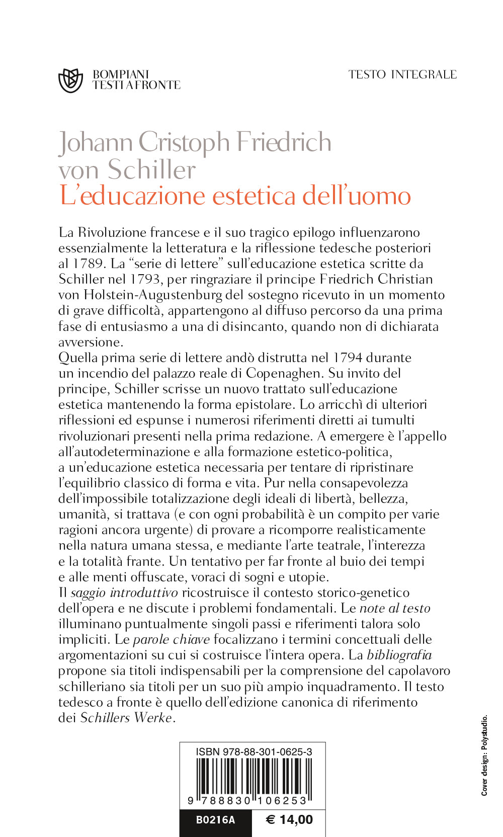 L'educazione estetica dell'uomo. Testo tedesco a fronte. Nuova edizione
