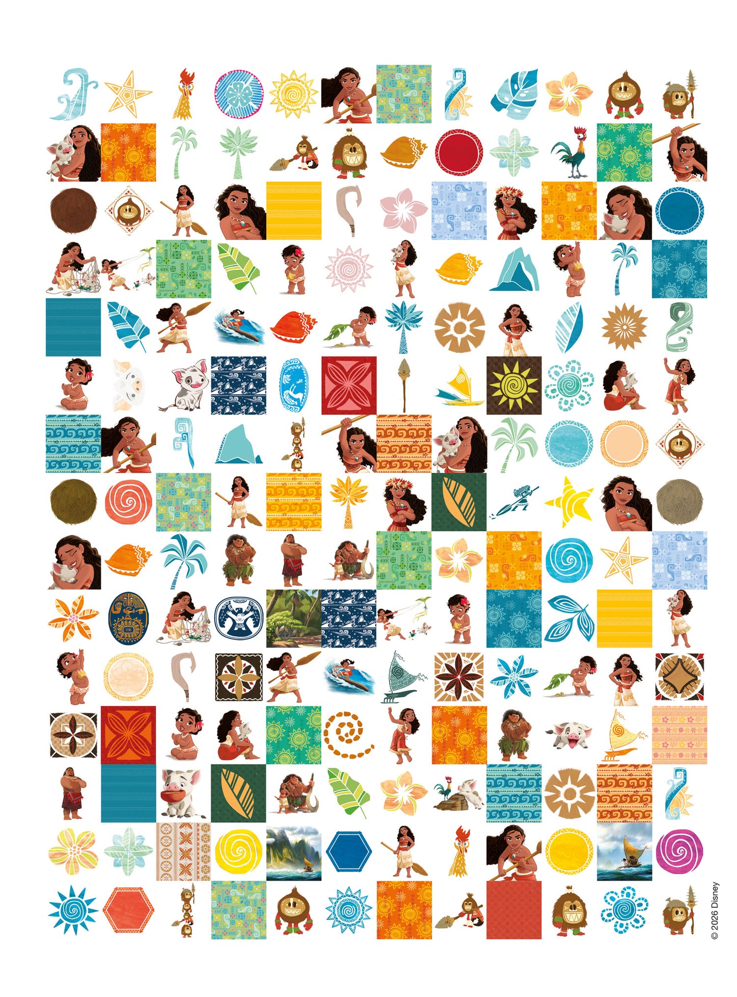 Disney Oceania 500 Sticker. Tante attività con Vaiana e i suoi amici