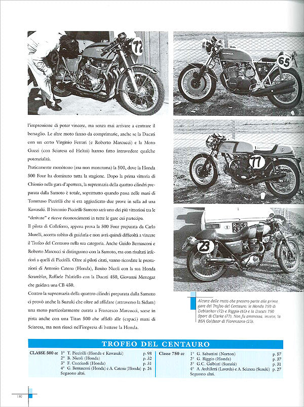 Le Derivate. Tutte le gare per ''moto di serie'' negli anni 70